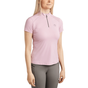 Montar Polo Shirt Pearl Pintuck Candy Pink