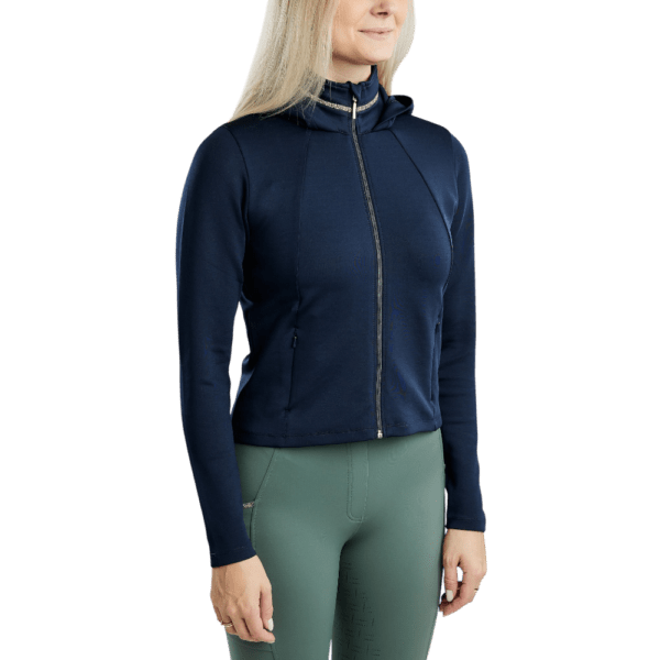 Montar Vest Lila met Champagne Crystal Navy