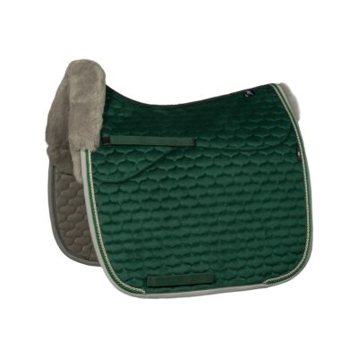 Mattes Bont Dekje Velvet Groen/Grijs Trim voor