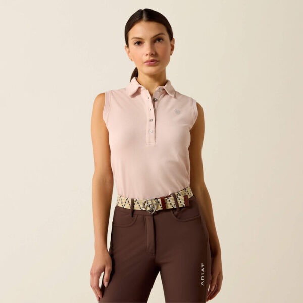 Ariat Prix 3.0 Polo Mouwloos Sepia Rose