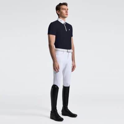 Cavalleria Toscana Wedstrijdshirt Jersey S/S Zip Heren