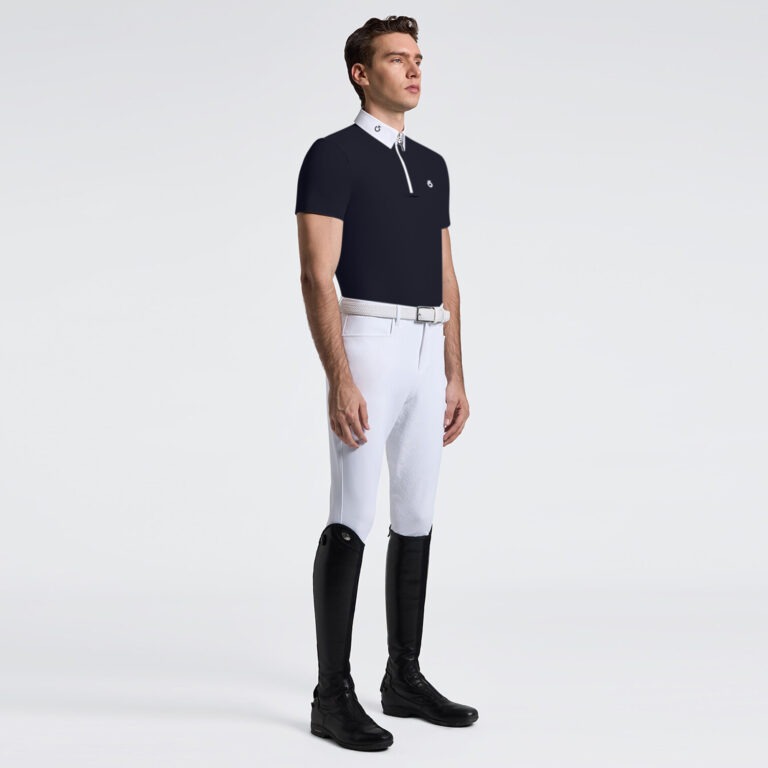 Cavalleria Toscana Wedstrijdshirt Jersey S/S Zip Heren