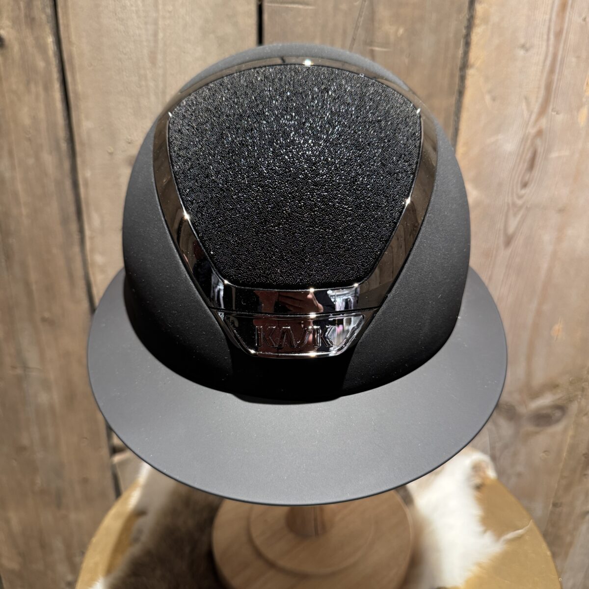 Kask Star Lady Chrome Swarovski Carpet Zwart