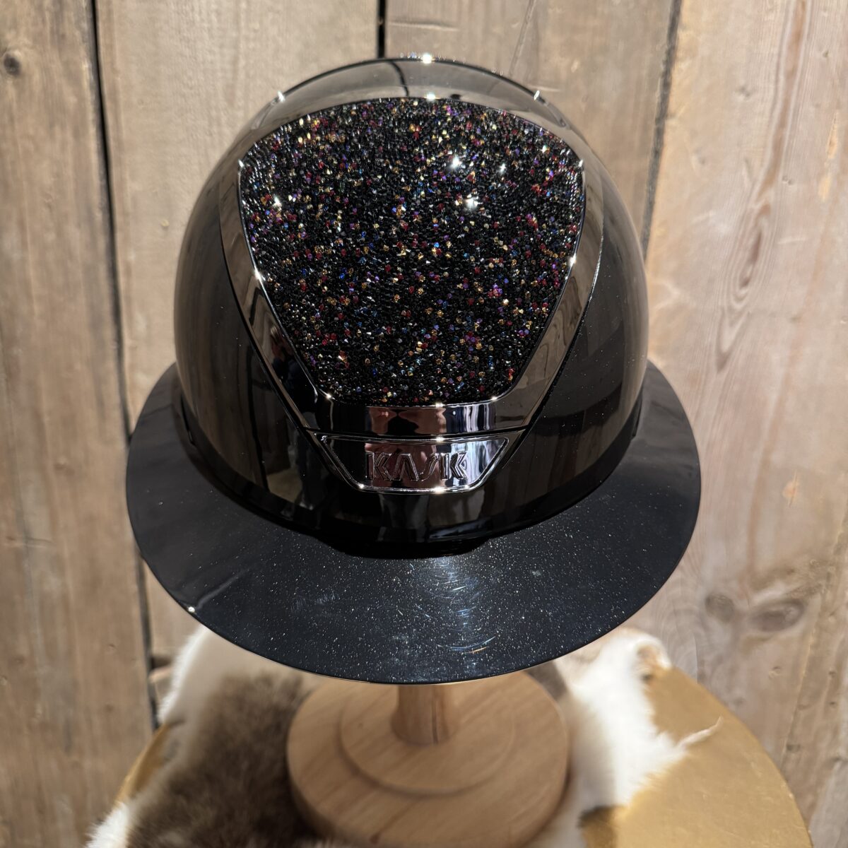 Kask Star Lady Pure Shine Swarovski Midnight Zwart Vulcano M