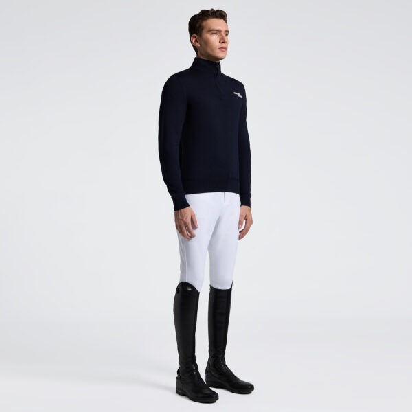 Cavalleria Toscana Merinos Half Zip Turleneck Sweater