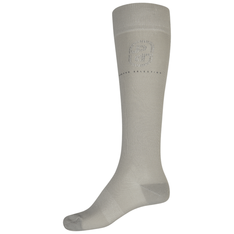 Pikeur Paardrijsokken Light Grey LOGO 1714 SELECTION