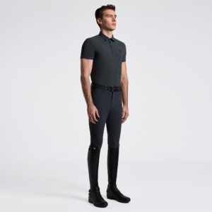 Cavalleria Toscana Jersey T-Shirt Heren Charcoal