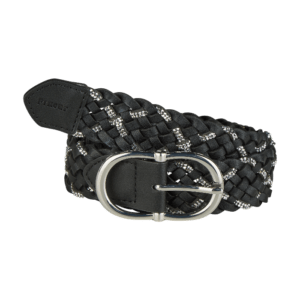 Pikeur Riem BRAIDED Zwart Zilver 1822 THE CORE