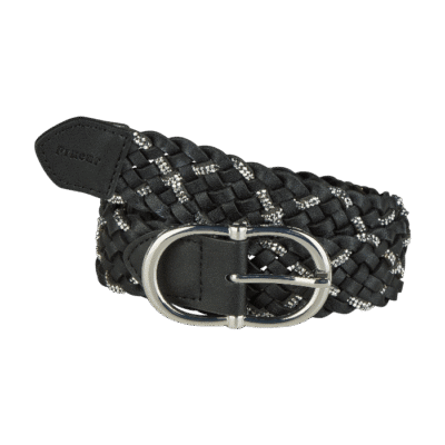 Pikeur Riem BRAIDED Zwart Zilver 1822 THE CORE