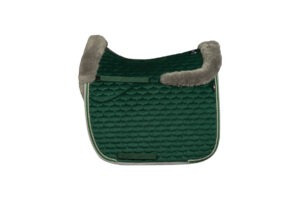 Mattes Bont Dekje Velvet Groen/Grijs Trim