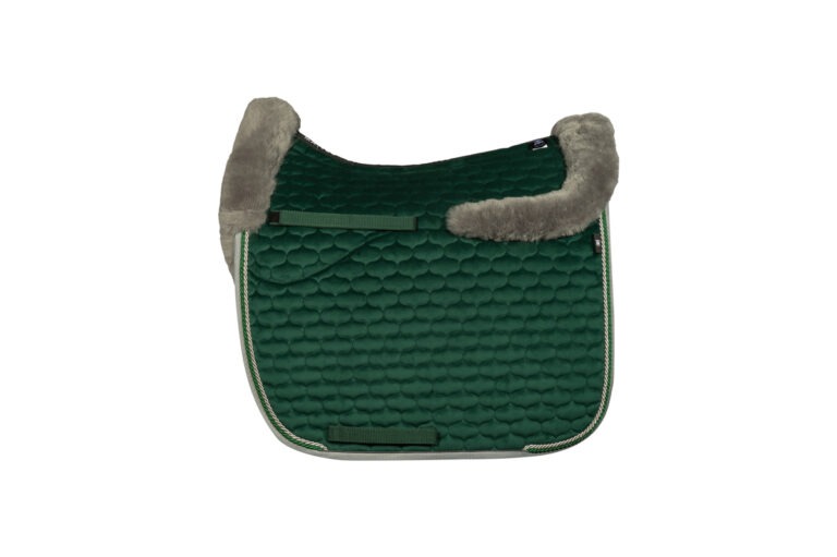 Mattes Bont Dekje Velvet Groen/Grijs Trim
