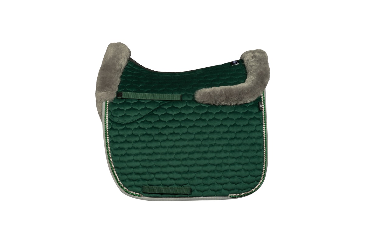 Mattes Bont Dekje Velvet Groen/Grijs Trim