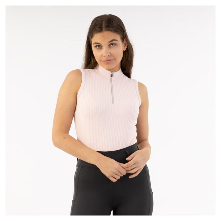 BR half zip mouwloos shirt Kirsten Lotus