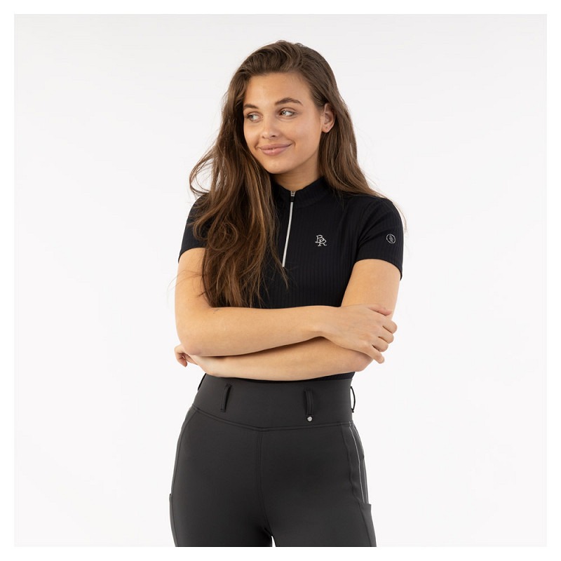 BR half-zip shortsleeve shirt Kim Moonless Night