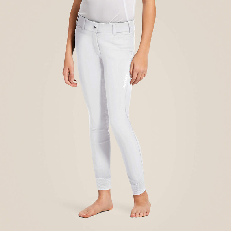 Ariat Rijbroek Tri Factor Full Grip Wit Kids