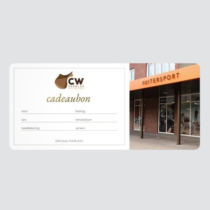CW Saddles Cadeaubon €10,-