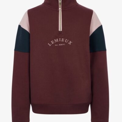 26AW YR Viola Quarter Zip Sweat Bramble