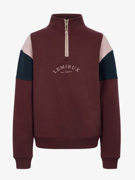 26AW YR Viola Quarter Zip Sweat Bramble
