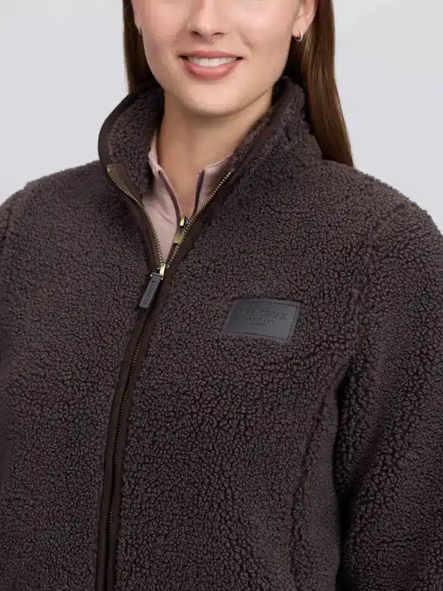 LeMieux Teddy Sweater Heritage Quarter ZIP Cocoa
