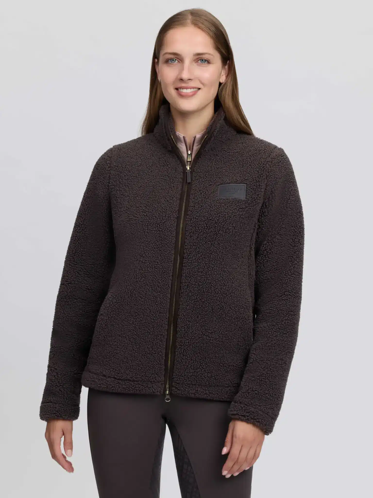 LeMieux Teddy Sweater Heritage Quarter ZIP Cocoa