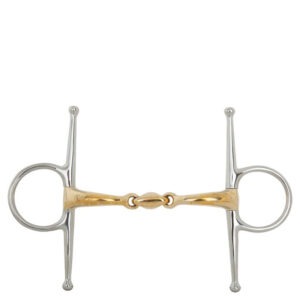 BR dubbel gebroken kneveltrens Soft Contact 14 mm scharen 127 mm