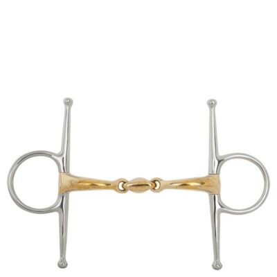 BR dubbel gebroken kneveltrens Soft Contact 14 mm scharen 127 mm