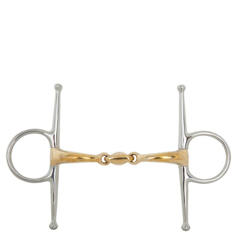 BR dubbel gebroken kneveltrens Soft Contact 14 mm scharen 127 mm