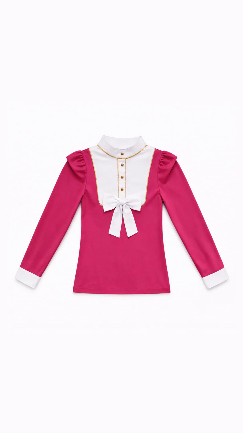 Valentina Equestrian Wedstrijdshirt LS Fuchsia