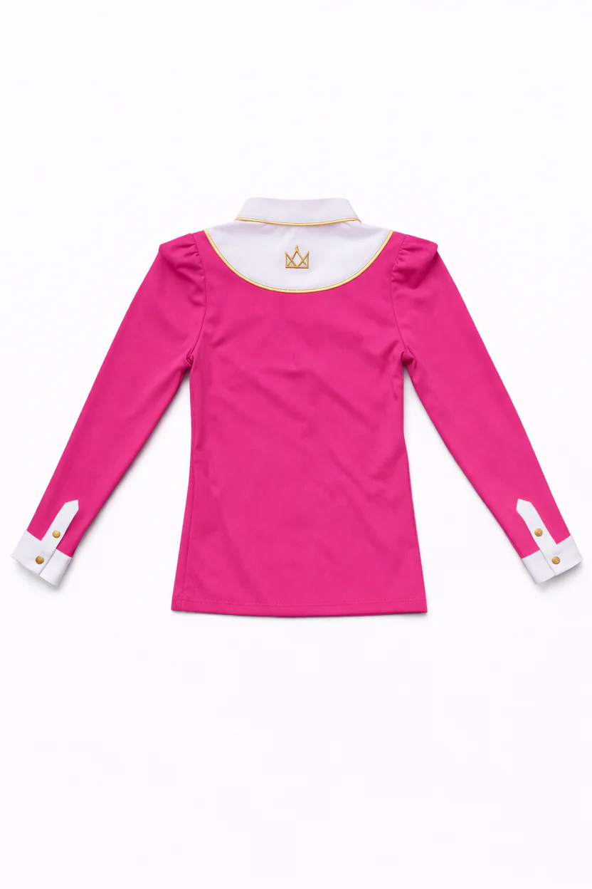 Valentina Equestrian Wedstrijdshirt LS Fuchsia