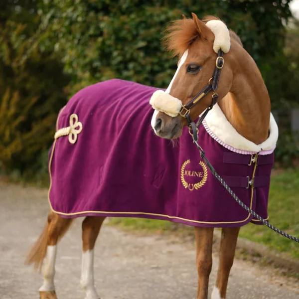 Joline Pony Showdeken Polarfleece Rood
