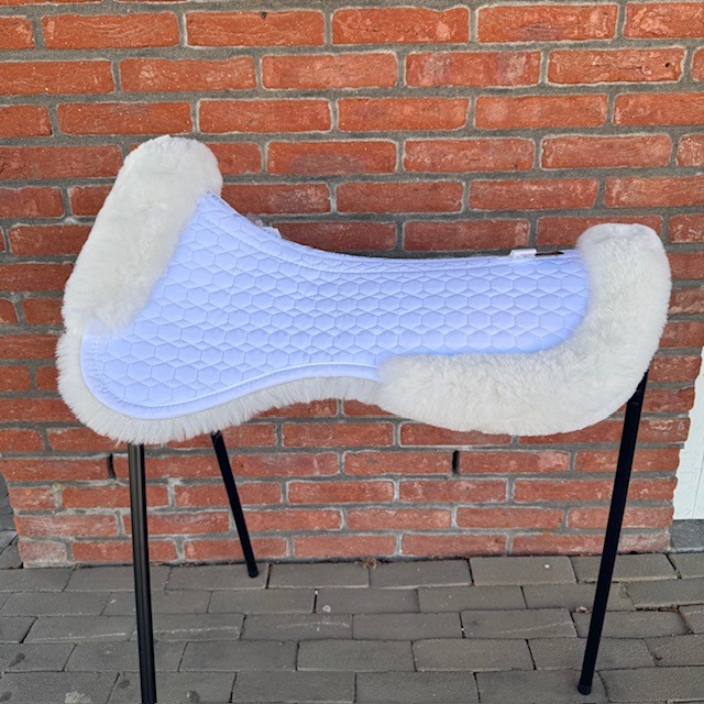 Mattes Zadelonderlegger Trim Wit