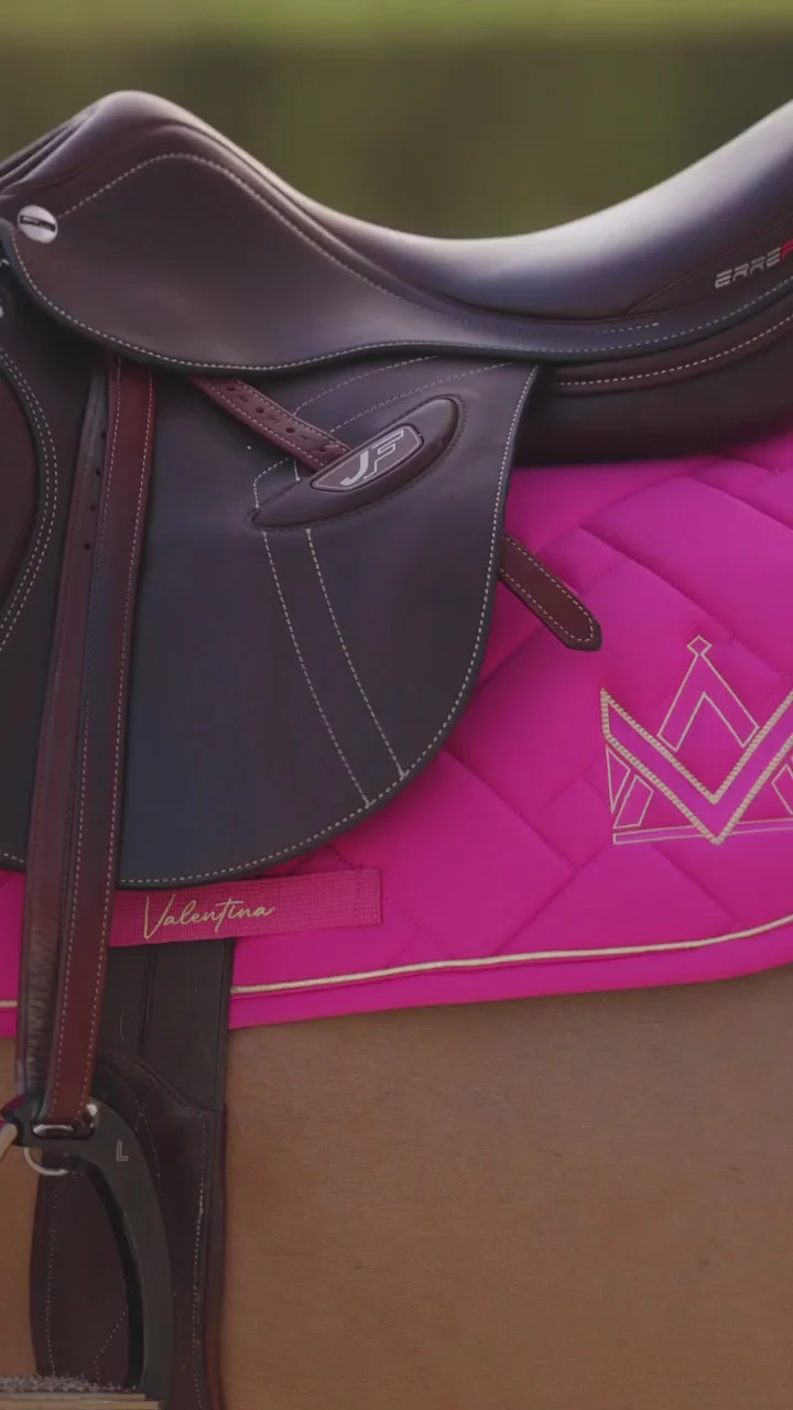 Valentina Equestrian Dekje Fuchsia