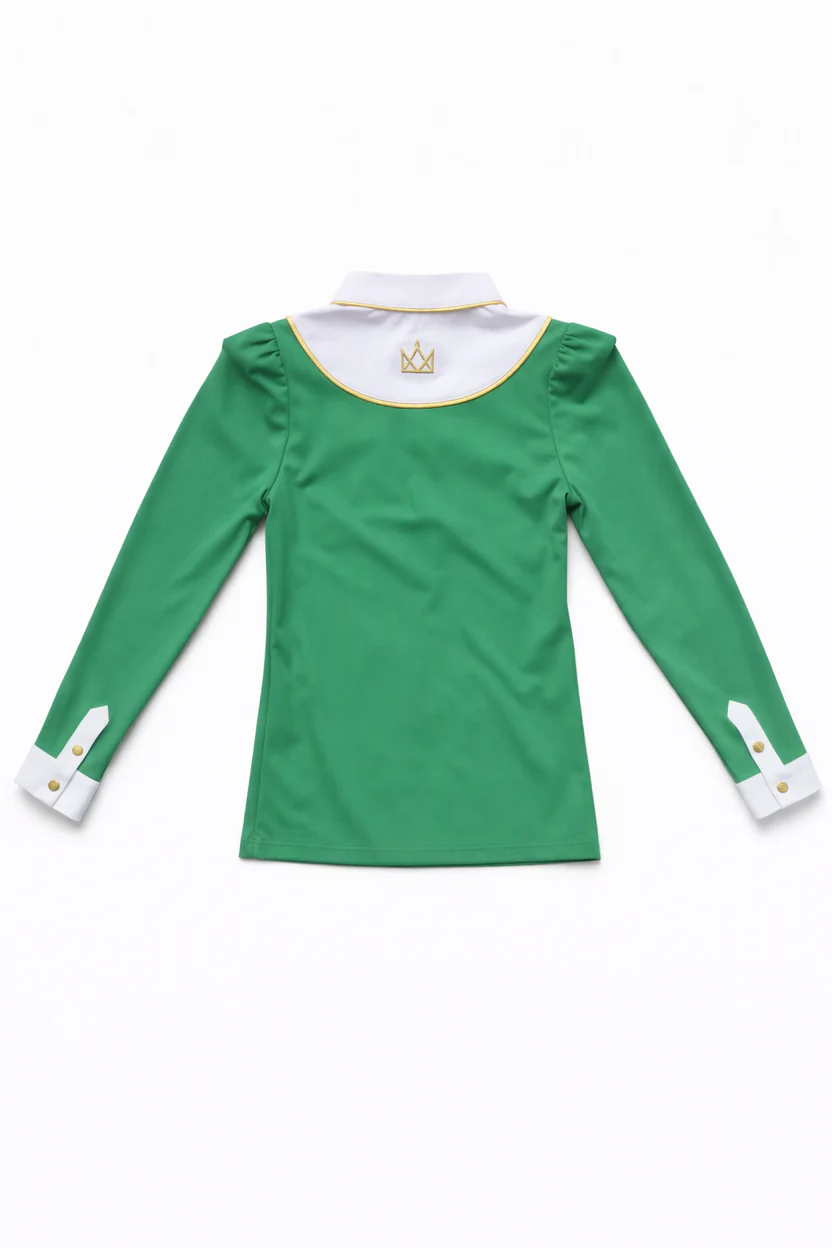 Valentina Equestrian Wedstrijdshirt LS Groen