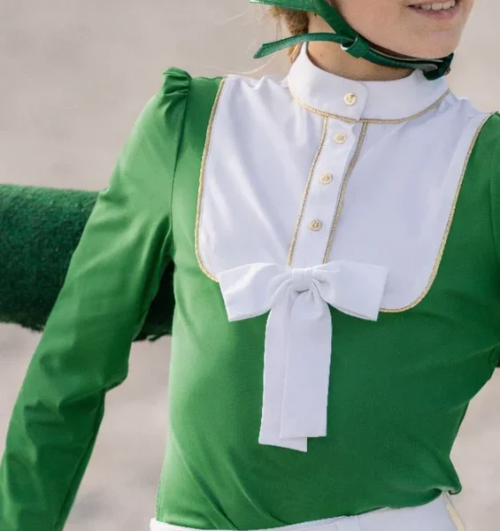 Valentina Equestrian Wedstrijdshirt LS Groen