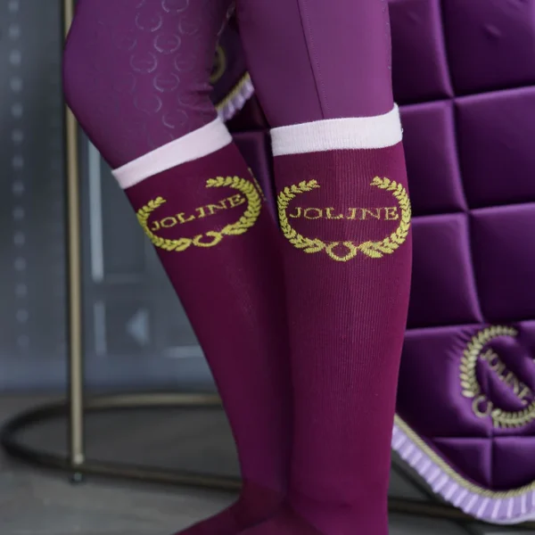 Joline Sokken Burgundy