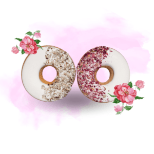 Candy Horse Donuts rozenblaadjes en ijslands mos