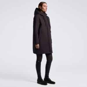 Cavalleria Toscana CT Hooded Down Filled Long Nylon Parka Espresso Dames