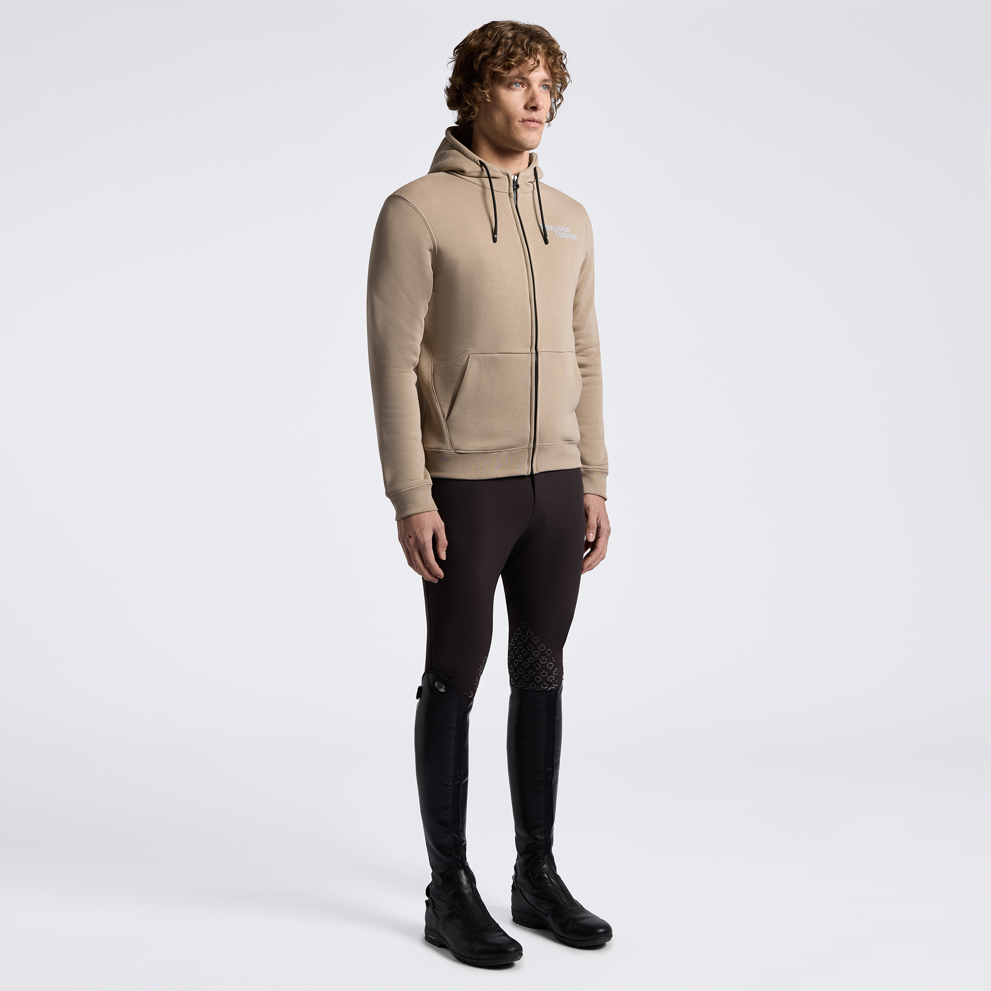 Cavalleria Toscana Fleece Zip Hoodie FEU121 Heren