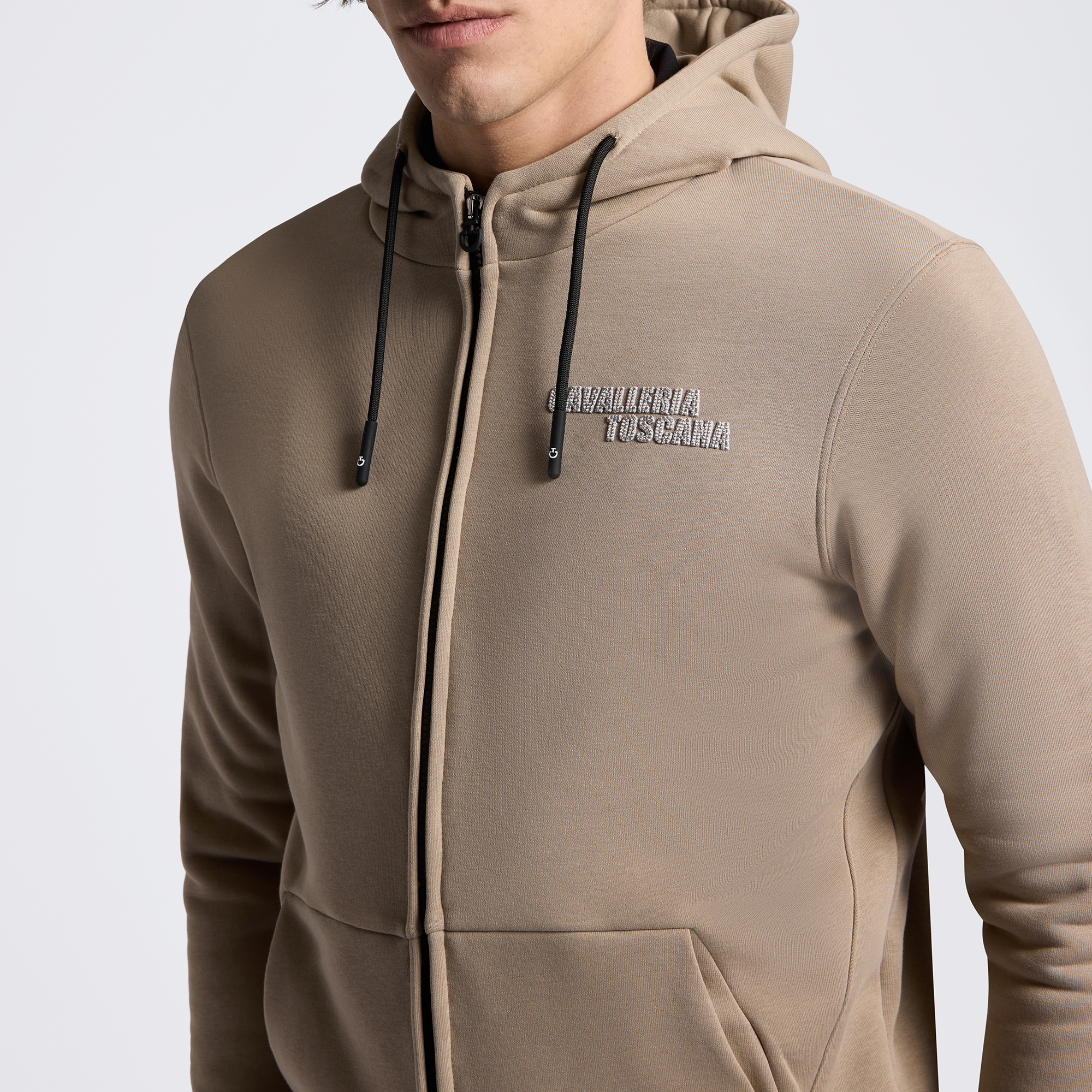 Cavalleria Toscana Fleece Zip Hoodie FEU121 Heren