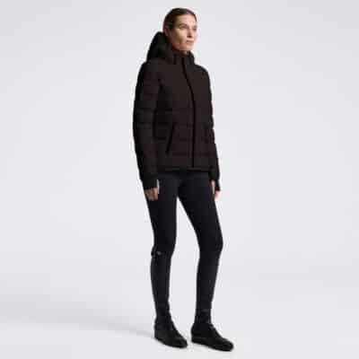 Cavalleria Toscana Winter Donsjas met Capuchon Espresso Dames