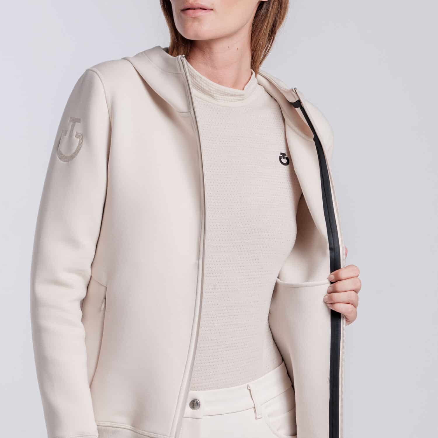 Cavalleria Toscana Technical Zip-Up Hoodie Dames