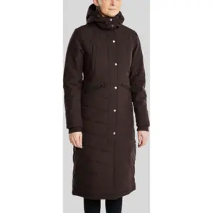 Montar Lange Winterjas Dicte Bruin Dames
