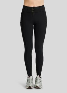 Montar Paardrijbroek MoAddie Softshell Winter Zwart