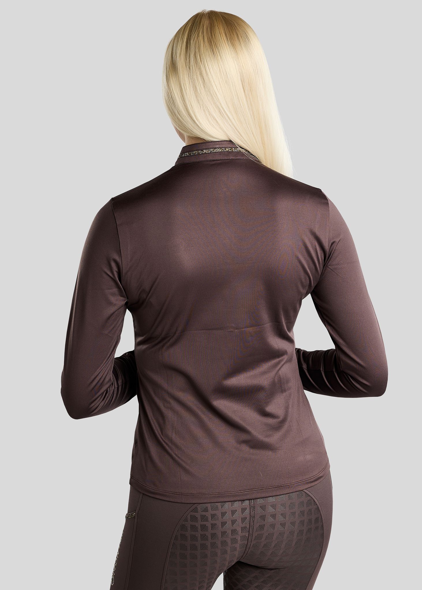 Montar Thermo Trainingsshirt MoVeronica Golden Quartz Crystal Tape and Crystals Dames - Afbeelding 3