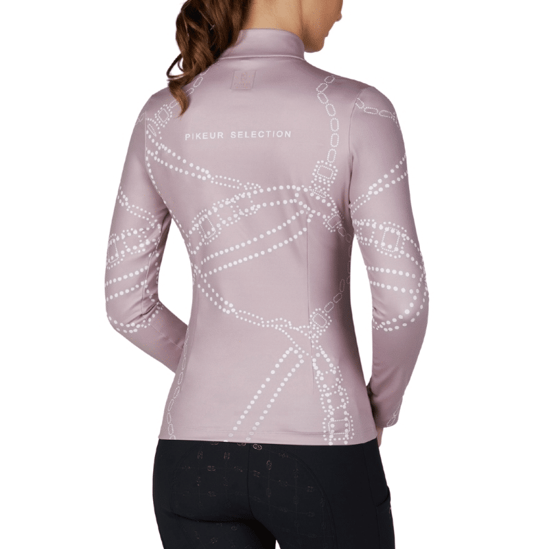 Pikeur Shirt Zip Print 2284 Selection Mauve - Afbeelding 5