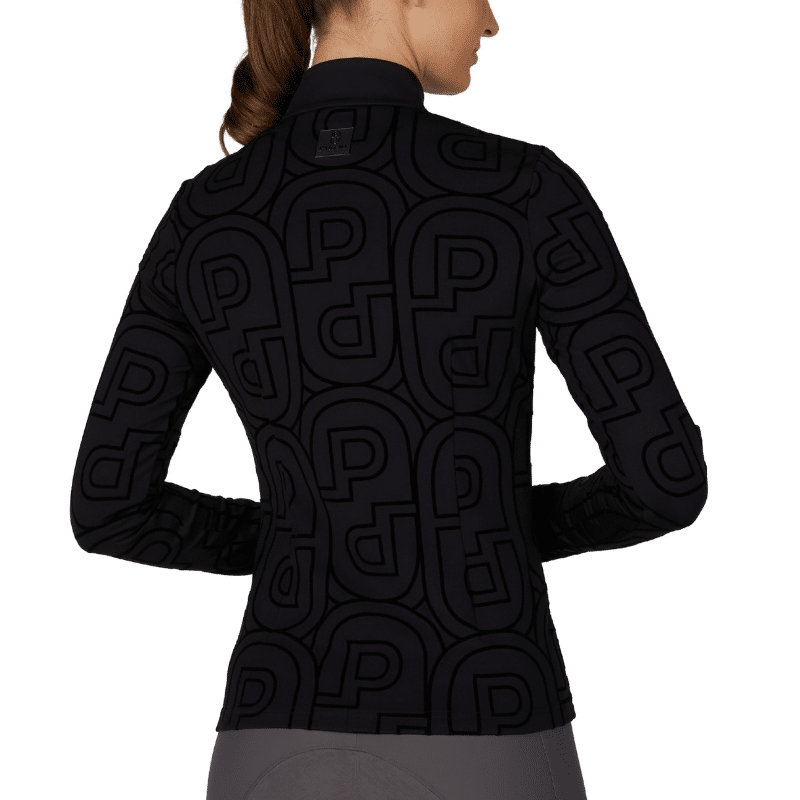 Pikeur Shirt Zip Print 2284 Selection Zwart