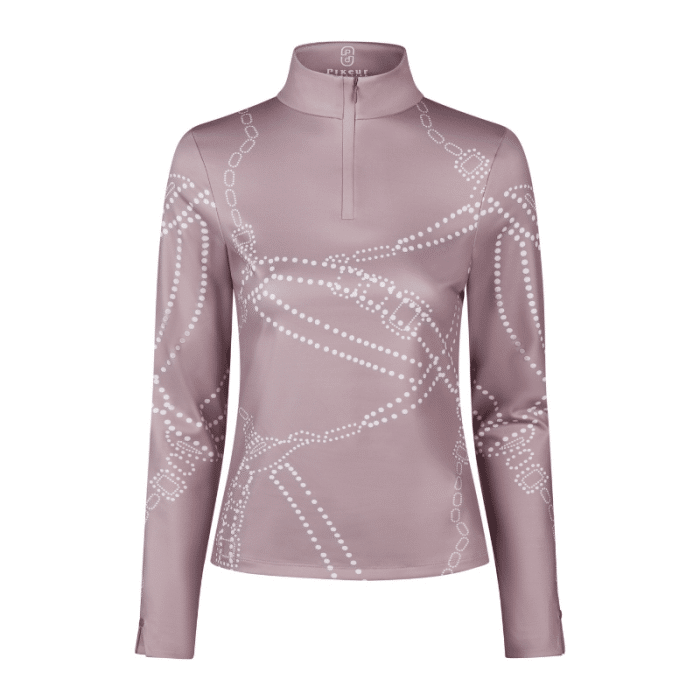 Pikeur Shirt Zip Print 2284 Selection Mauve