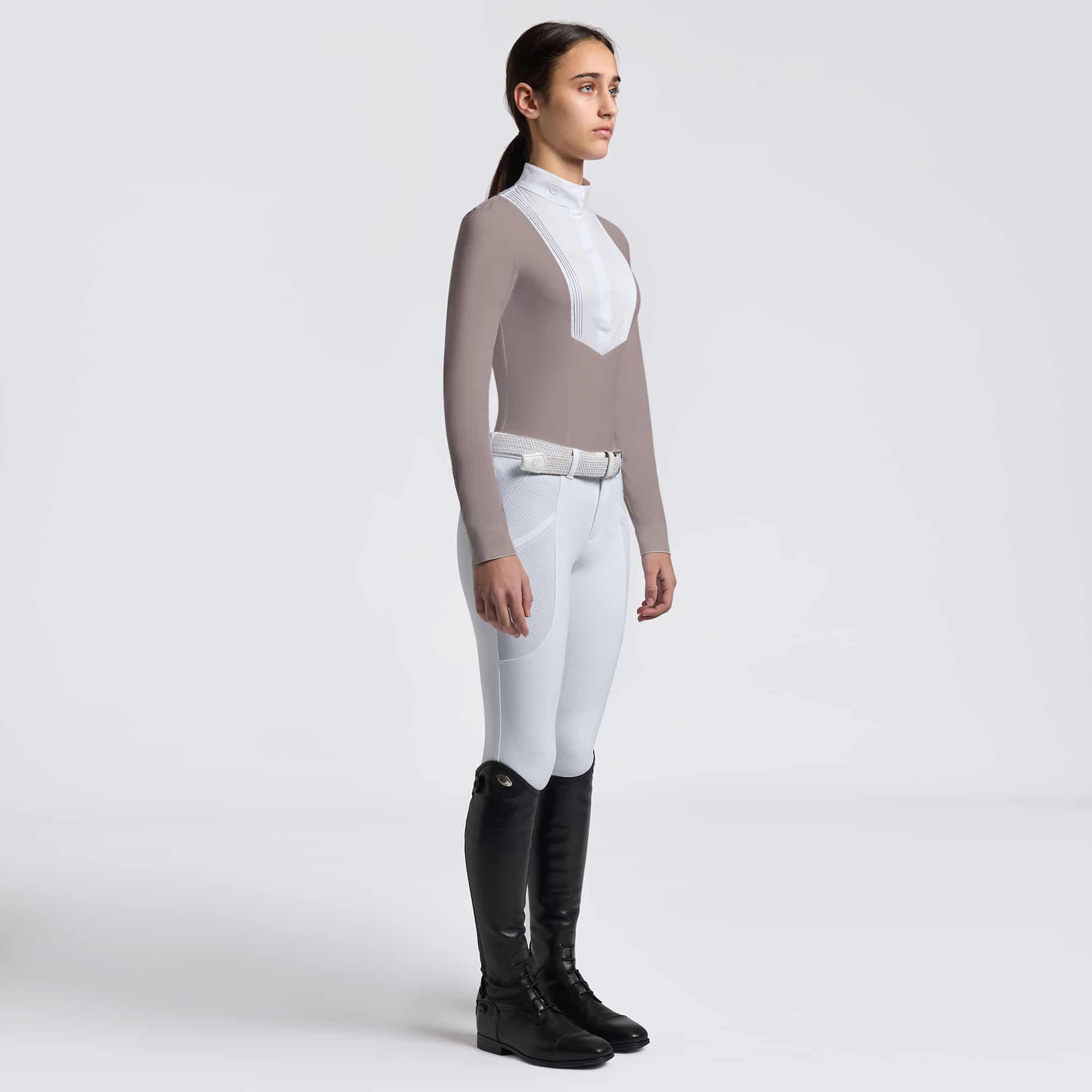 Cavalleria Toscana Wedstrijdshirt L/S Jersey w/ Bib 1A00