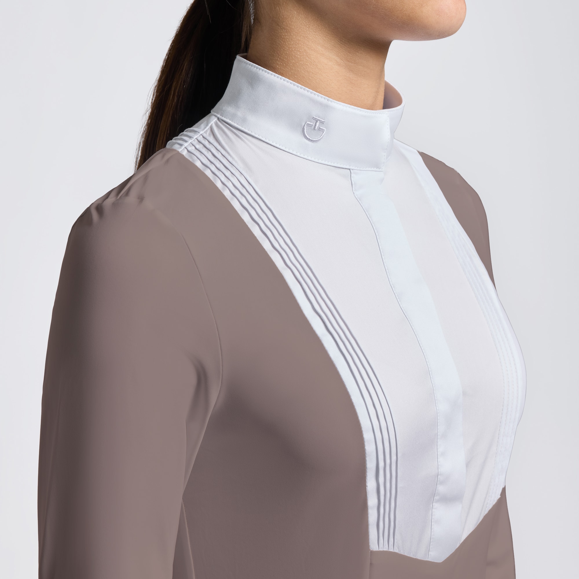 Cavalleria Toscana Wedstrijdshirt L/S Jersey w/ Bib 1A00