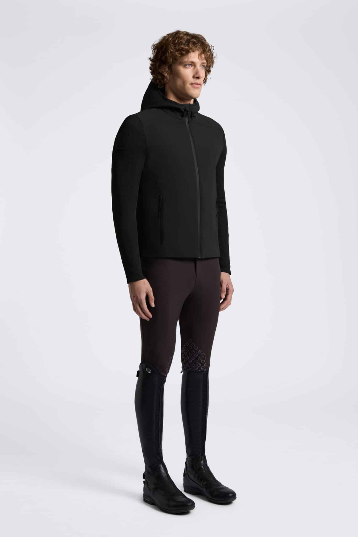 Cavalleria Toscana R-EVO Tech Knit Softshell Zwart 9999 Heren